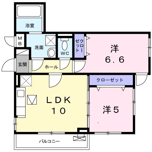 グリーンハイツ万博公園IIIの間取り