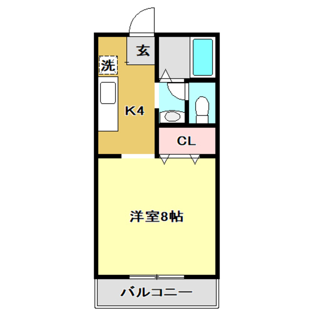 タウンコートタナカの間取り