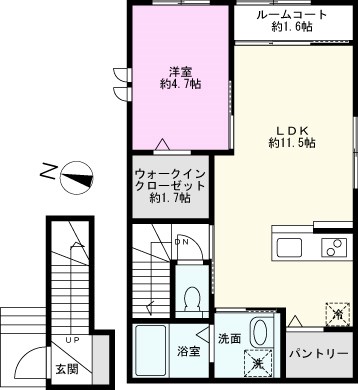 エスポワール新田の間取り