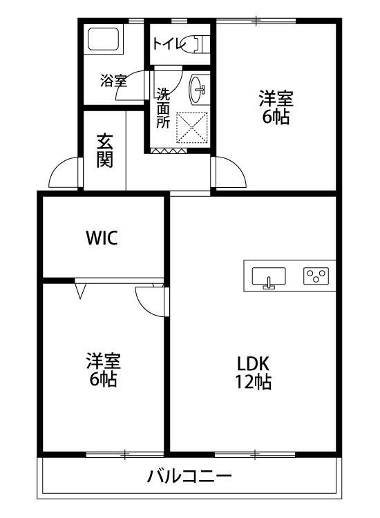 静帆マンションの間取り