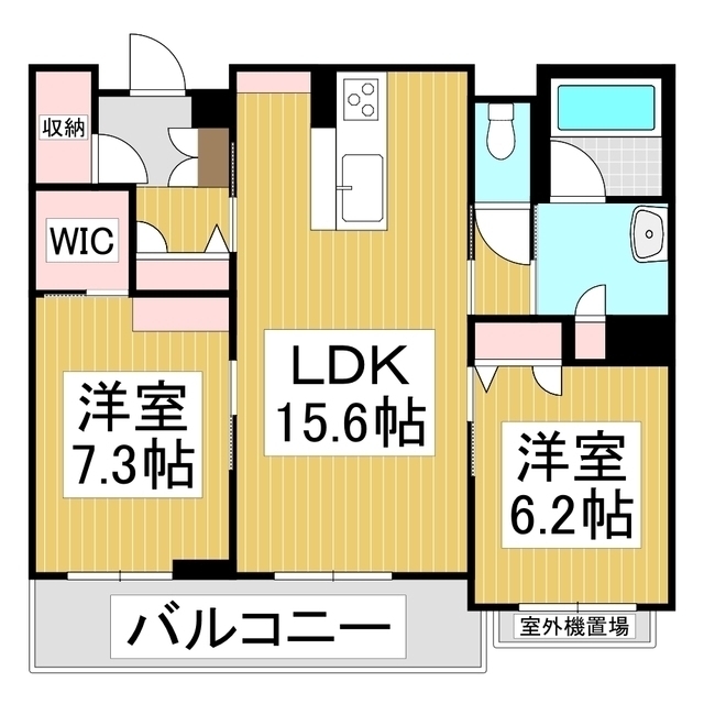 シャーメゾンステージ筑摩の間取り