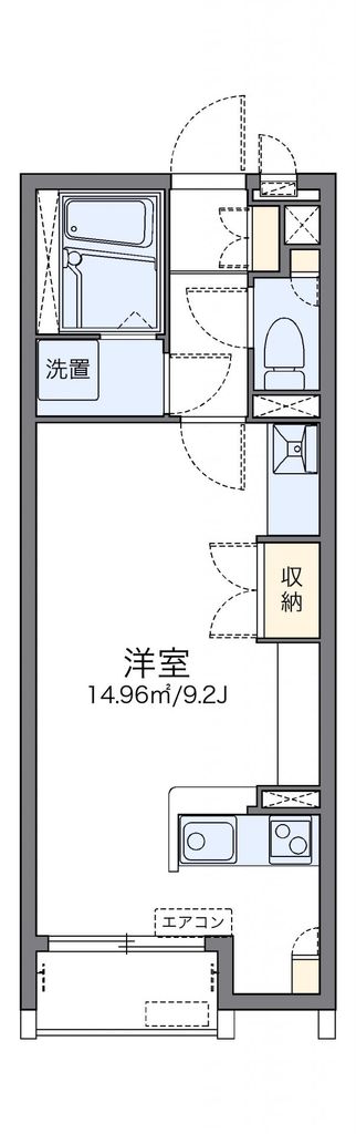 春日部市米島のアパートの間取り