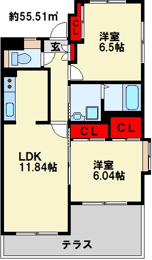 高峰ポロニアの間取り