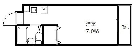 フラッツ太秦の間取り