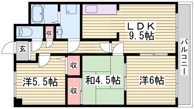 インタービレッジ太子東の間取り