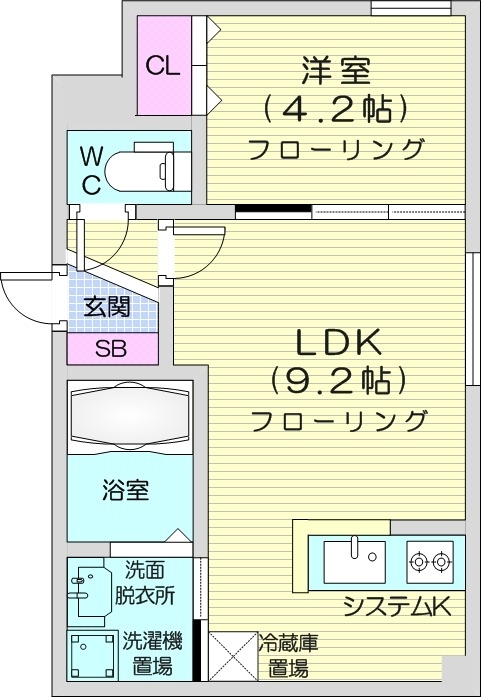 サクラブール澄川の間取り