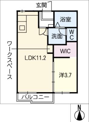 ハリープラザ三陽Ｆ棟の間取り