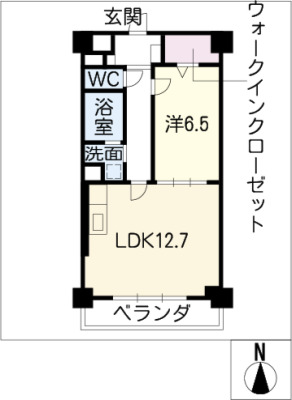 ヒルズ徳川の間取り