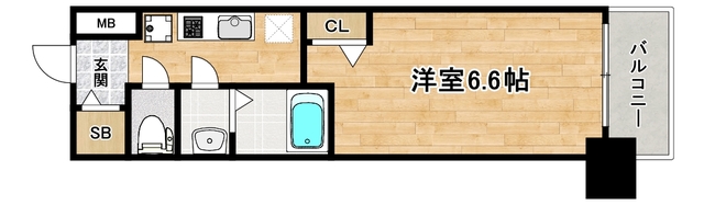 大阪市阿倍野区天王寺町北のマンションの間取り