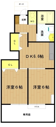 伊勢市御薗町上條のアパートの間取り