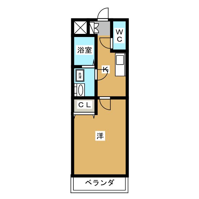 ラ・メール春日　弐番館の間取り