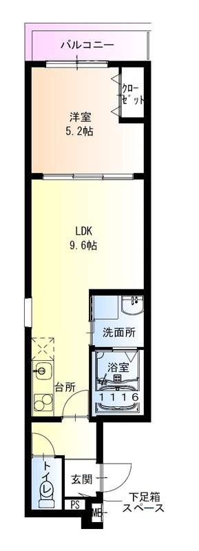 フジパレス西取石II番館の間取り