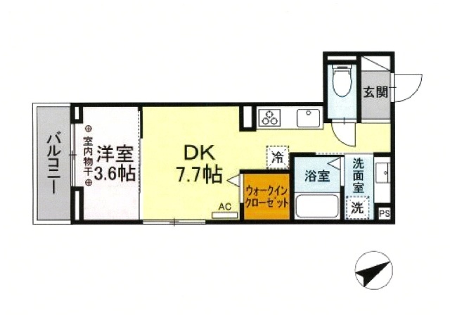 Ｄ－ＲＯＯＭエムツーの間取り