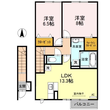 パティオ ルーチェ A棟の間取り