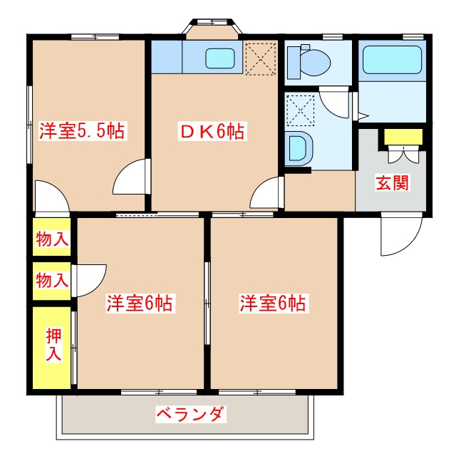 エスポワールＫの間取り