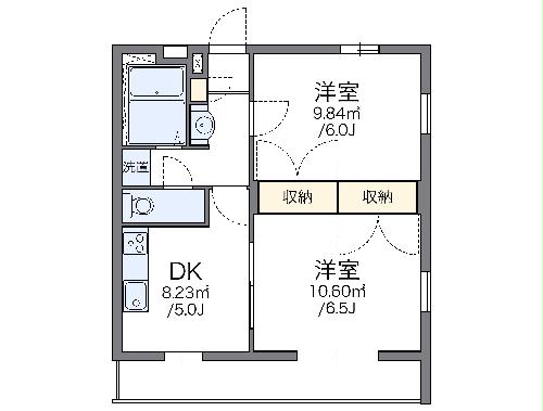 レオパレス翔の間取り