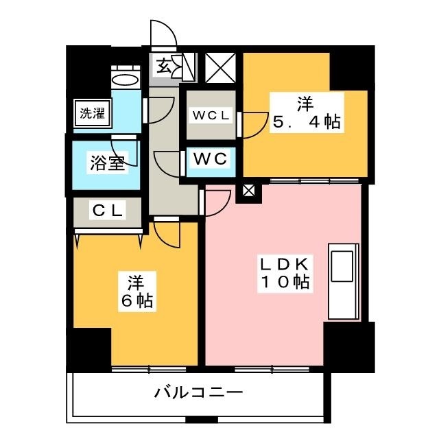 レフィールオーブ町屋駅前の間取り