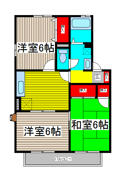 エステートＵIIIの間取り