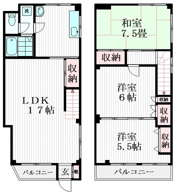 本中山ハイムの間取り