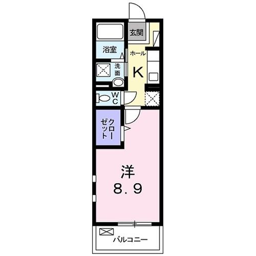 ラルジュ　ウエストの間取り