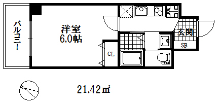 エステムコート神戸山手ステーションデュオの間取り