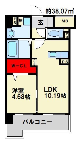 グレイス折尾の間取り