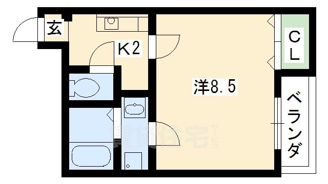 グランコスモ御所東の間取り