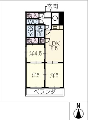 リバティーハイツの間取り