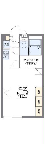 レオパレスボヌールIIの間取り