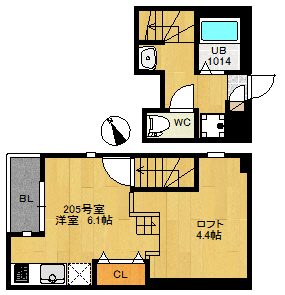 RIZEST長町IIの間取り