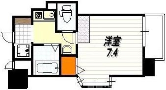 エステムコート京都烏丸IIIジャパニズムの間取り