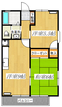 コンドレア吉井Bの間取り