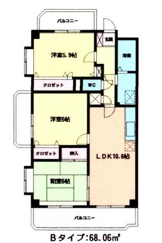 コンフォート香椎東の間取り