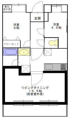 コーナスフロリダの間取り