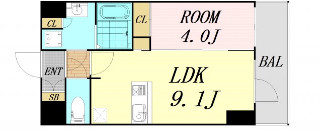 Dimus新大阪の間取り