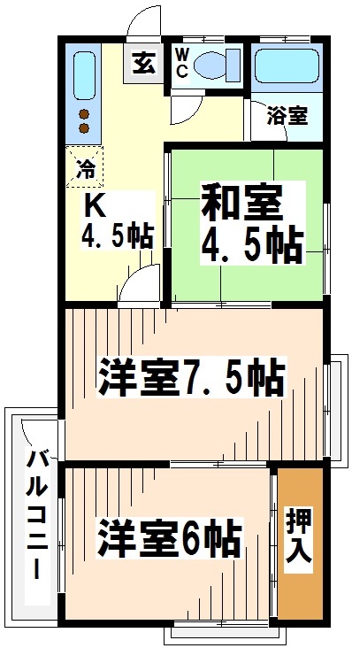 岡部マンションの間取り