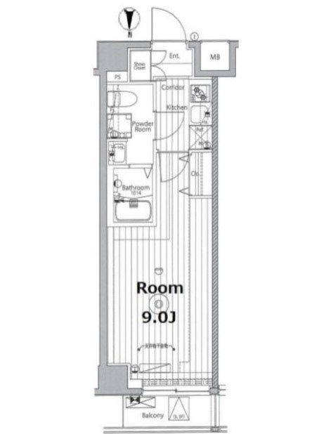 墨田区東向島のマンションの間取り