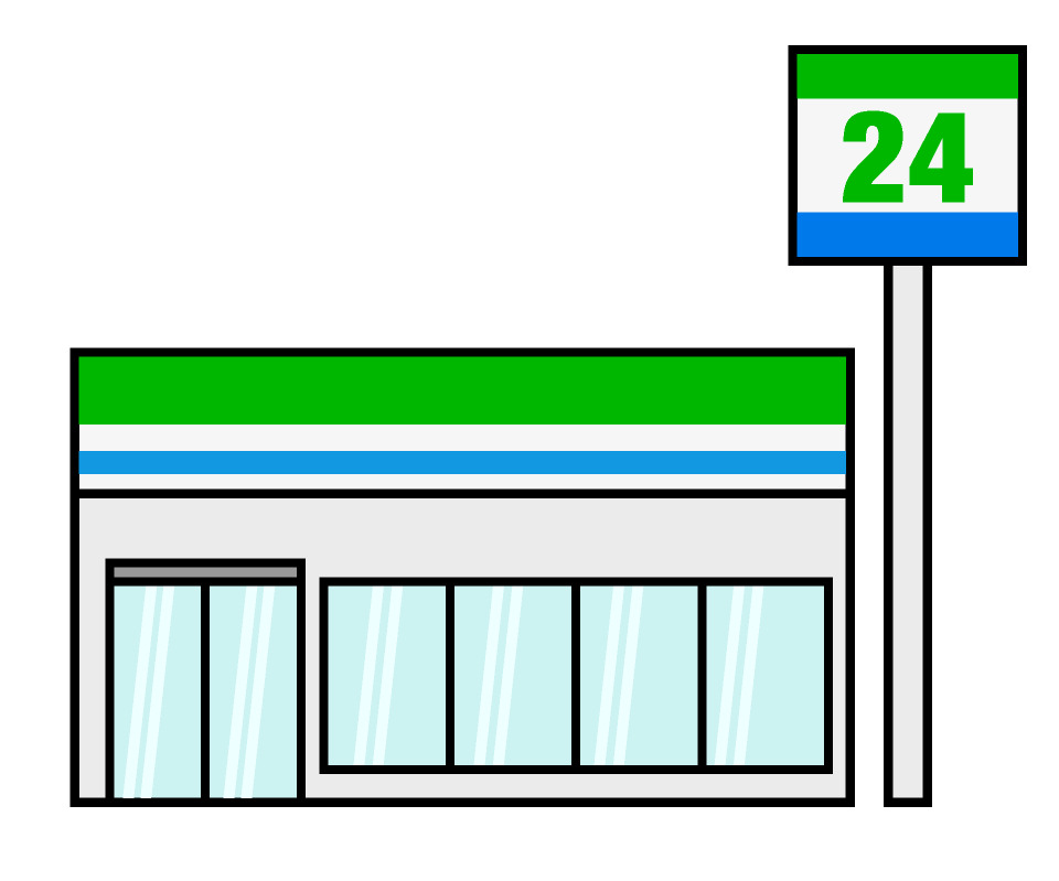 【戸山ハイツ　27号棟のコンビニ】