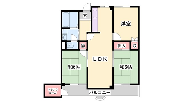 城西シティー彦和の間取り