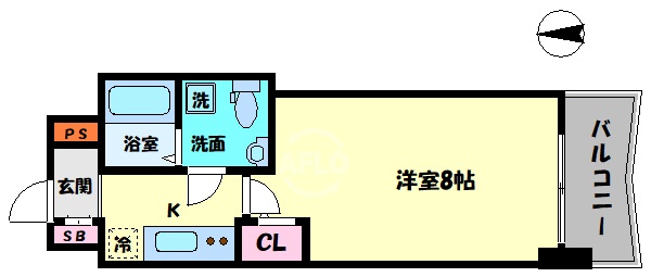 セレニテ桜川駅前プリエの間取り