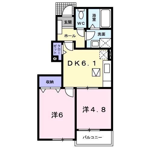 ベル　ソレイユ　IIの間取り