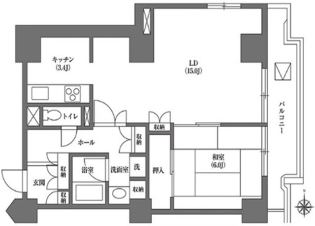 文京グリーンコート ビュータワー本駒込の間取り