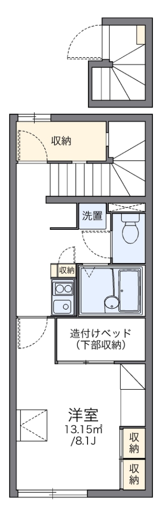 レオパレスウィンクルＢの間取り