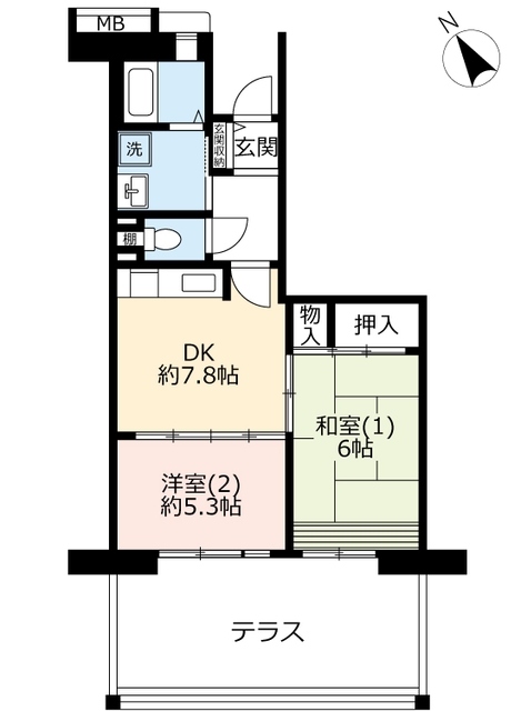 ＵＲアミティ八千代台の間取り