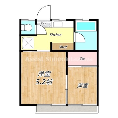 杉並区高井戸東のマンションの間取り