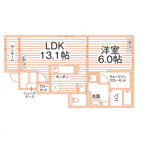 プラシードAの間取り