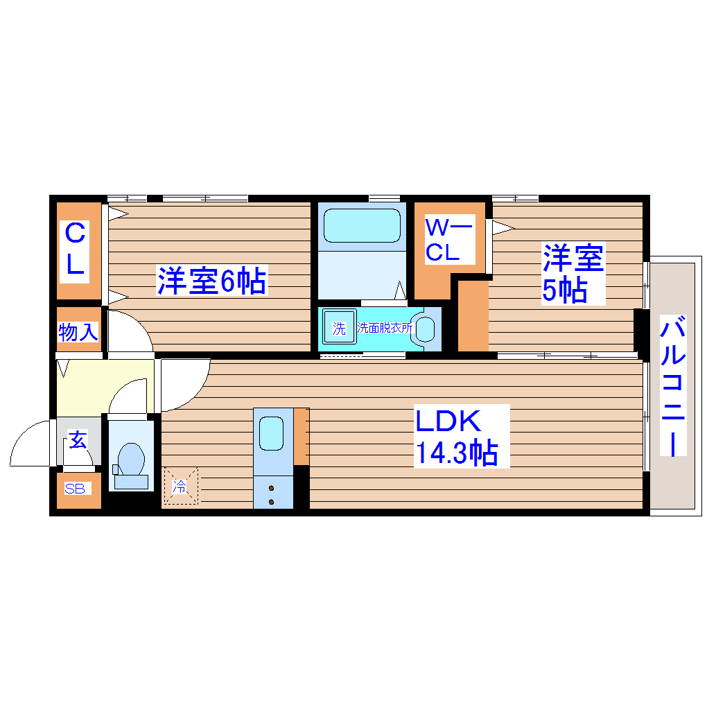 オハナなないろの里の間取り