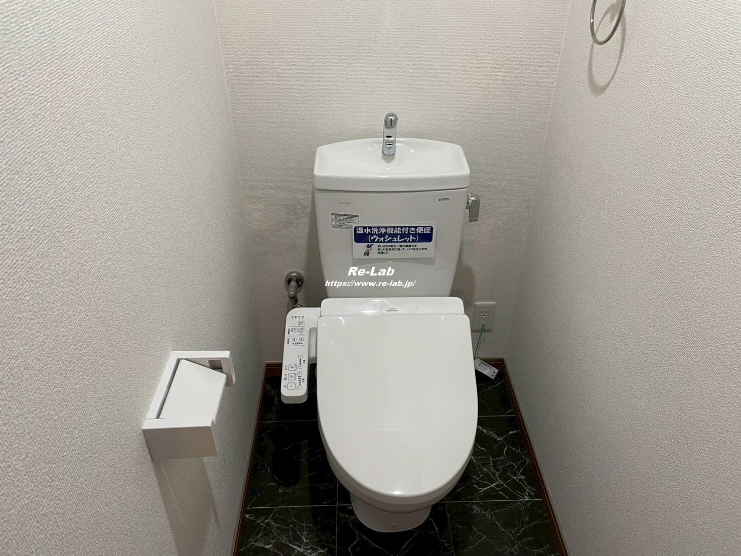 トイレ　101号室モデルルーム写真です。