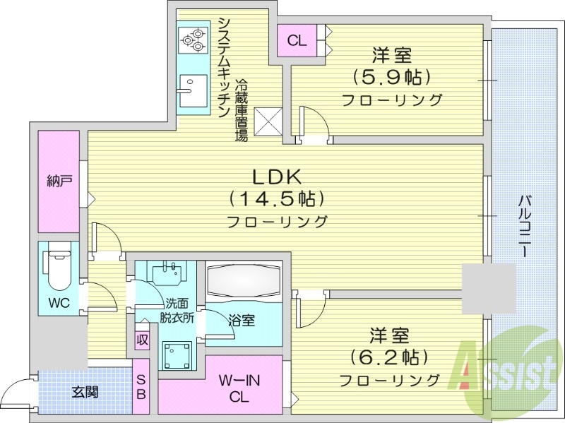 ONE札幌ステーションタワーの間取り