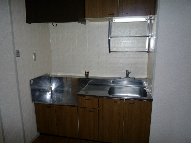 キッチン　2口ガスコンロ設置可能